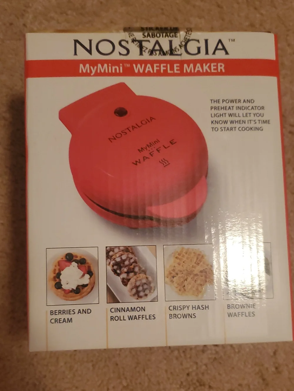 Nostalgia MyMini Waffle Maker